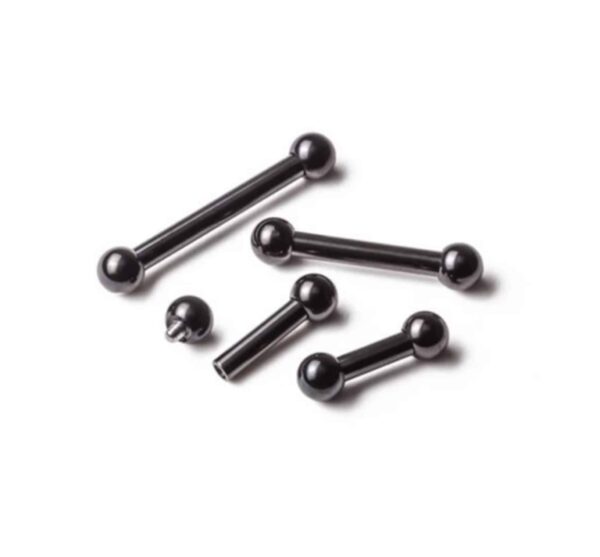 8g Black Stainless Barbell