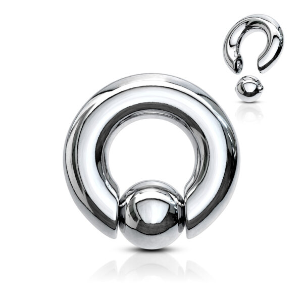 Easy Spring Action Captive Bead Ring 8G