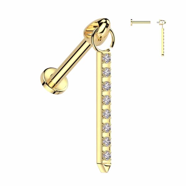 Gold Bar Dangle Top