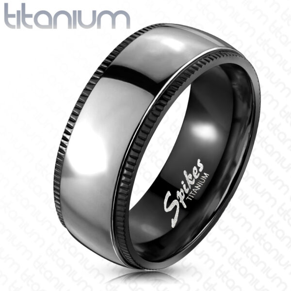 Titanium Groove Edge Band