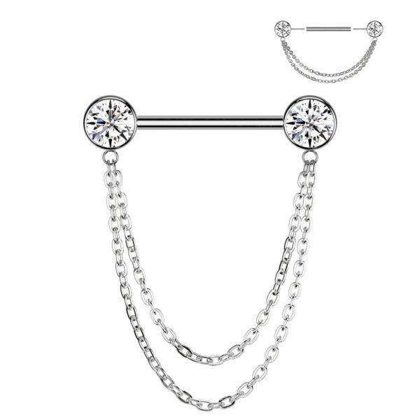 Eclipse Chain – Titanium Silver Barbell