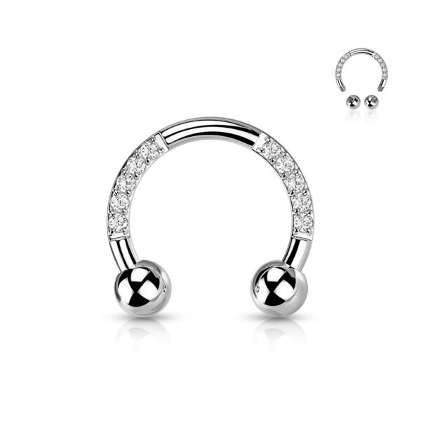 Subtle Shine Titanium Circular Barbell