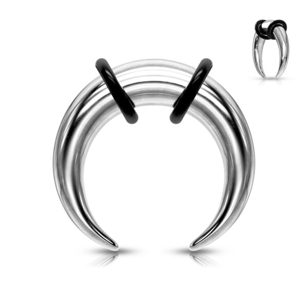 Silver Bull Ring Septum Taper