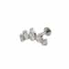 Celestial Marquise Titanium Labret – 16G, 8mm with Marquise-Cut Jewels