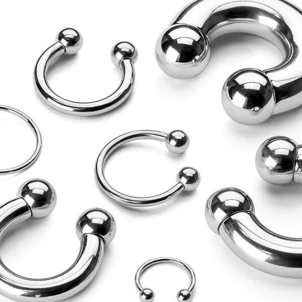 Silver Loop – 10g Circular Barbell with 6mm Balls