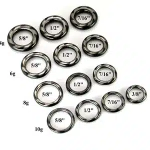 8g titanium coated segment ring with laser saw blade pattern for men