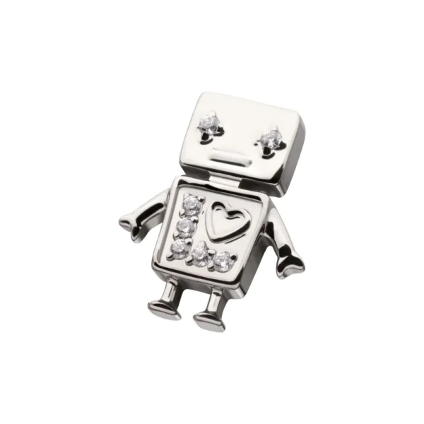 Titanium Threadless Robot Top for ear piercings