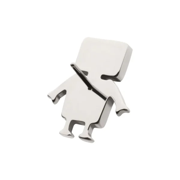 Titanium Threadless Robot Top for ear piercings